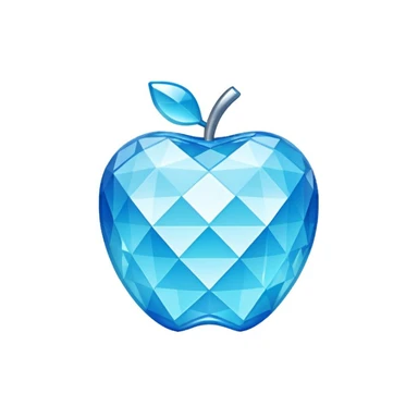Minecraft diamond Apple style emoji sticker