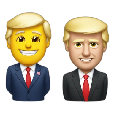 Macron qui dore avec donald trump sticker