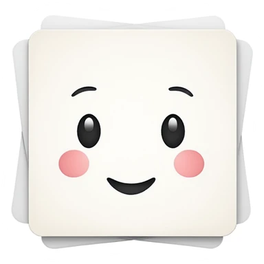 greeting card blank sticker