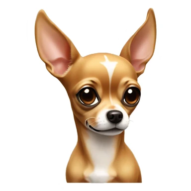 realistic deer headed chihuahua with tan and brown coloring  sticker