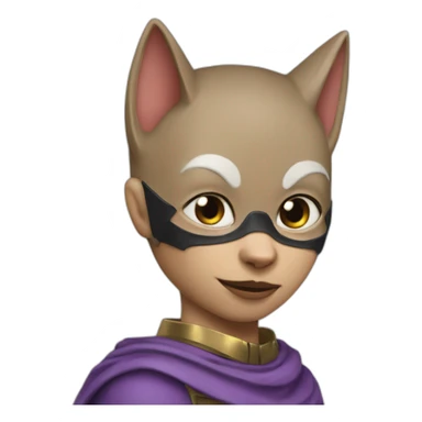 Cat waman from bat man sticker
