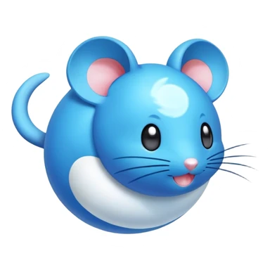 Azurill from Pokemon, blue mouse-like pokemon with bouncy ball tail sticker