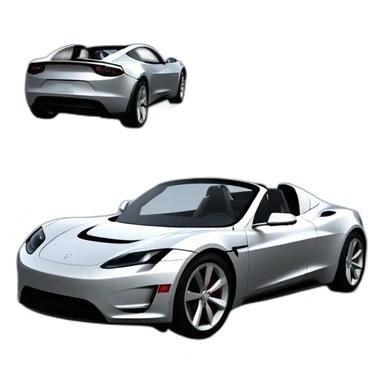 Tesla roadster sticker