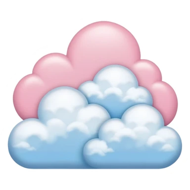 Sky blue and baby pink sticker