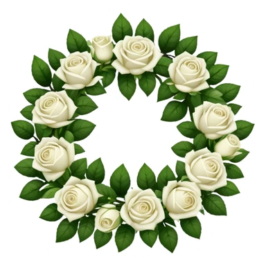 elegant funeral wreath sticker