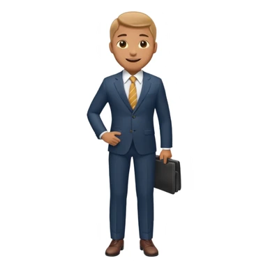 businessman celebrating full body sticker