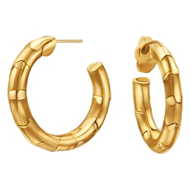 gold hoop earrings sticker