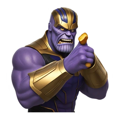 Thanos snapping his finger sticker