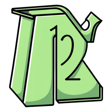 prohibition sign with number 12 inside, no one under 12 allowed symbol sticker