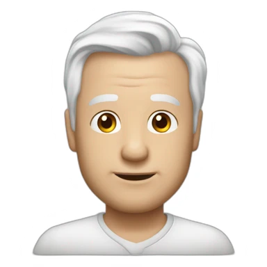 meester frank visser white hair sticker