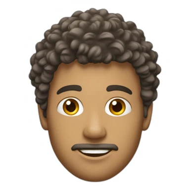 Joueur de foot cheuveux bouclé sticker