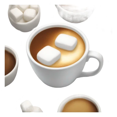 Coffee with marshmallows sticker