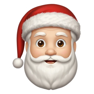Santa emoji sticker