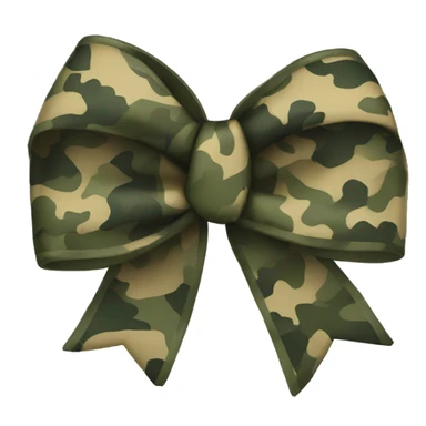 Camo bow sticker