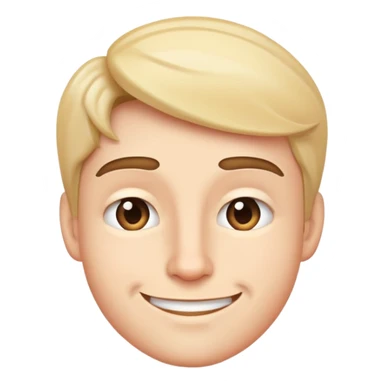 Smirk on right side of mouth  sticker