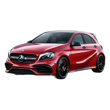 Mercedes a45 black edition one sticker