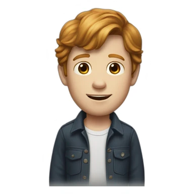 young ron howard with brunette hair sticker