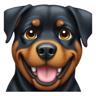 Rottweiler dog winking  sticker