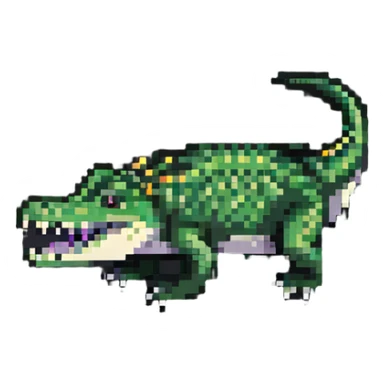 detailed crocodile sticker