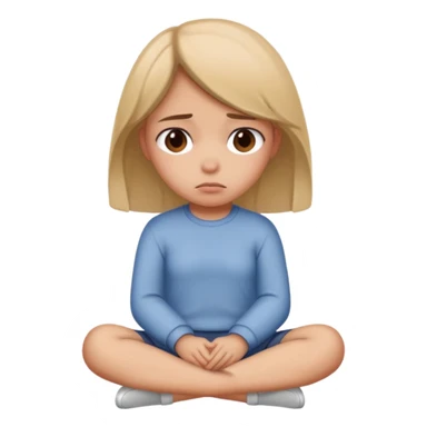 A girl having her period sticker