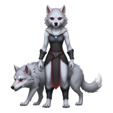 ESO Female werewolf full body sticker