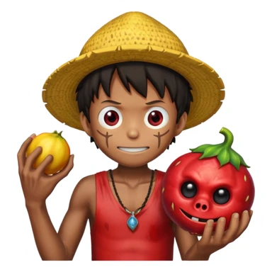 monkey D luffy et fruit du dragon sticker