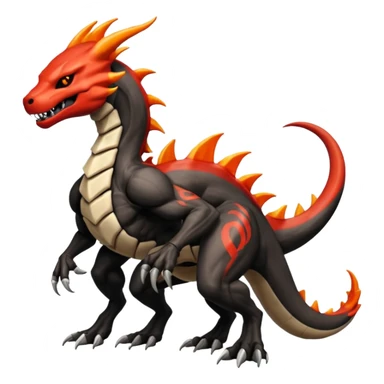  Venom-Marowak-Salandit-hybrid-fantasy-creature (full body) with markings sticker