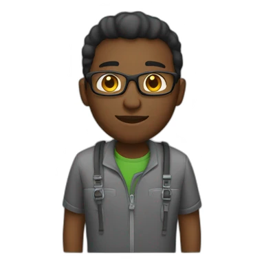Black Male Programmer sticker