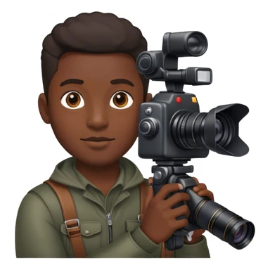 black photographer light sticker