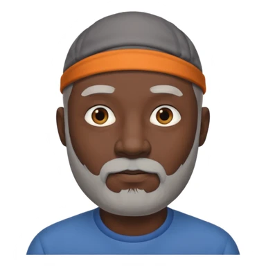 my dad buts he is black and not old with a grey beard and no hair sticker