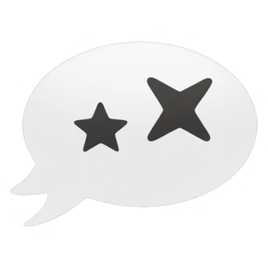 Feedback Emoji 
Usage: To request or give feedback.
Design Idea: A speech bubble with a star inside. sticker
