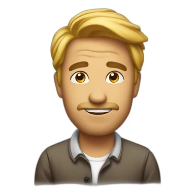 clueless man sticker