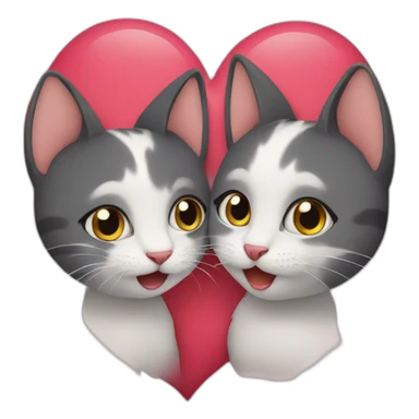 Cat kiss sticker