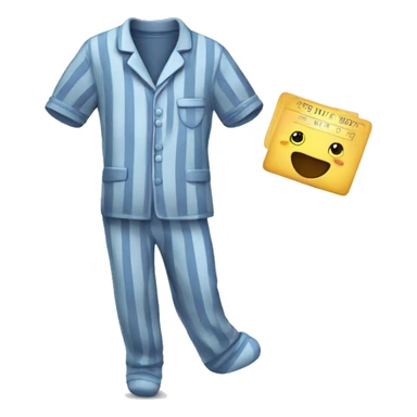 Pajamas with ticket sticker