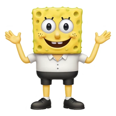 sponge bob squarepants whole body sticker