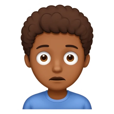 personita cansada o mareada, estilo doodle cute, persona de color  sticker