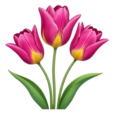 Aesthetic tulips sticker