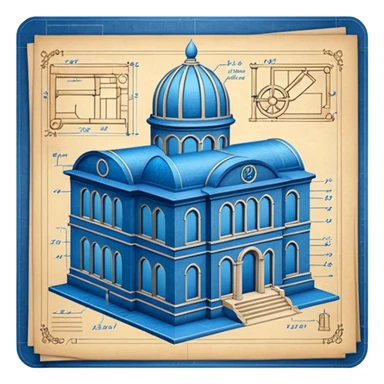 architect blueprint  sticker