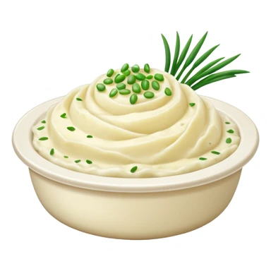 Mashed potatoes with chopped chives sticker