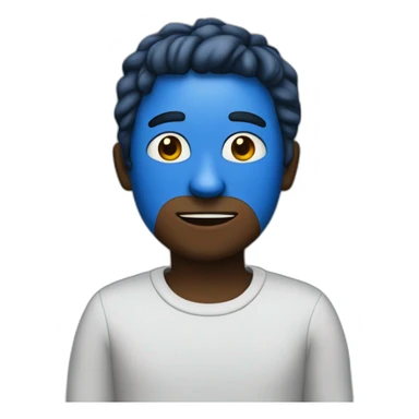 blue person get ready to read sticker