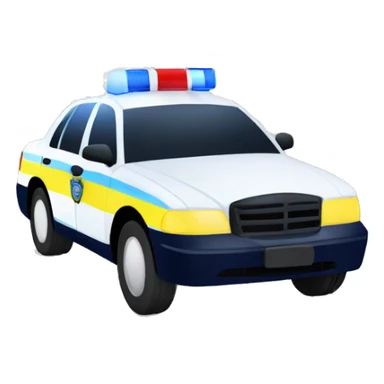 Police car light flashing sticker