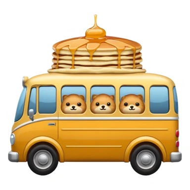 pancake bus sticker