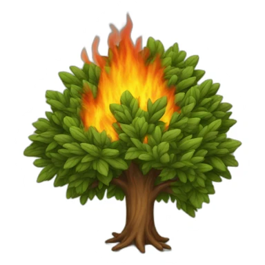 burning bush sticker