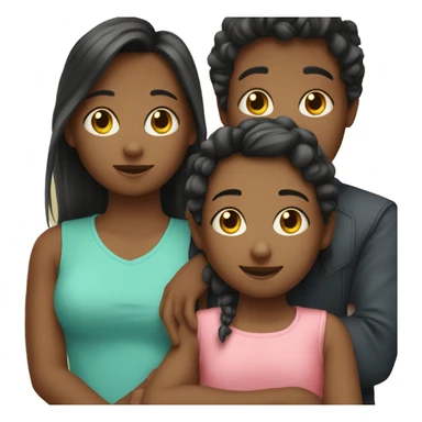 3 girls 1 boy siblings sticker