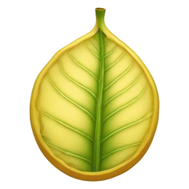 gota de agua color oro con una hoja dentro de la gota sticker