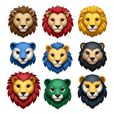 Make emoji of the Howarts house logos. sticker