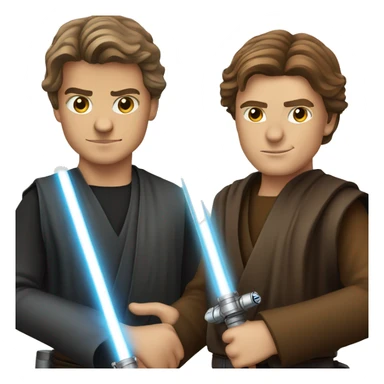 anakin skywalker with a lightsaber sticker