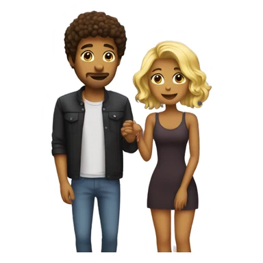 couple date in concert sticker