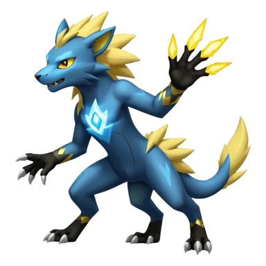 Luxray-Manectric-Zeraora-Pokémon-Fakémon-hybrid-creature sticker