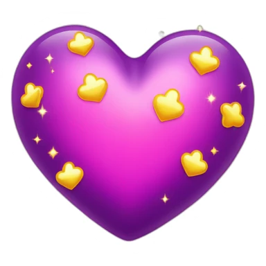 pink-and-purple-heart-with-yellow-sparkles sticker